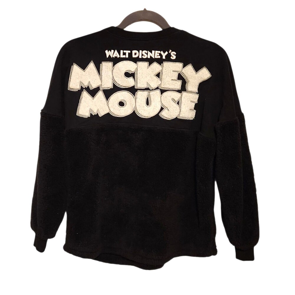 Disney Spirit Jersey Mickey Mouse Steamboat Willie Black Fleece Adult Large